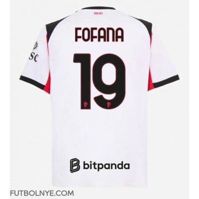 Camiseta AC Milan Youssouf Fofana #19 Visitante Equipación 2025-26 manga corta Camiseta AC Milan Youssouf Fofana #19 Visitante Equipación 2025-26 manga corta